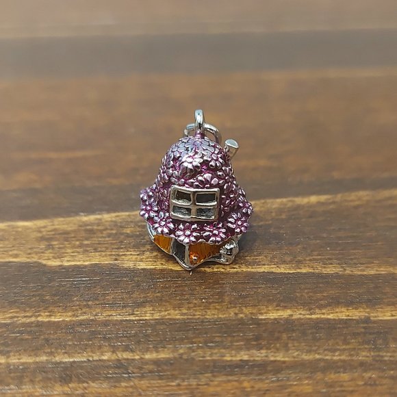 Vintage Sterling Silver Bunny Cottage Charm - Opens! - Picture 1 of 7